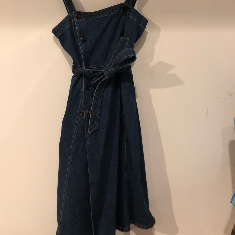 Denim J Crew Midcalf Button Dress - Size 10
